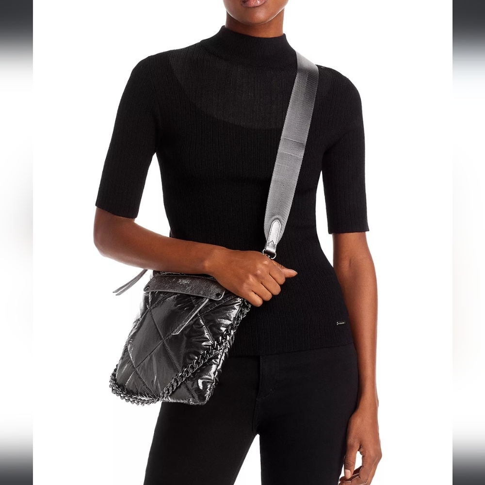 ♥️SOLD NWT Madison Flat Quilted Crossbody MZ Wallace - Picture 2 of 11